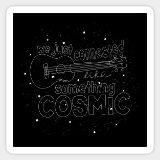 Something Cosmic - white Sticker